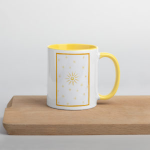 yellow sun artistic coffee mugs