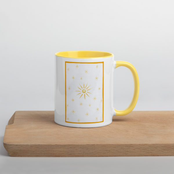 yellow sun artistic coffee mugs